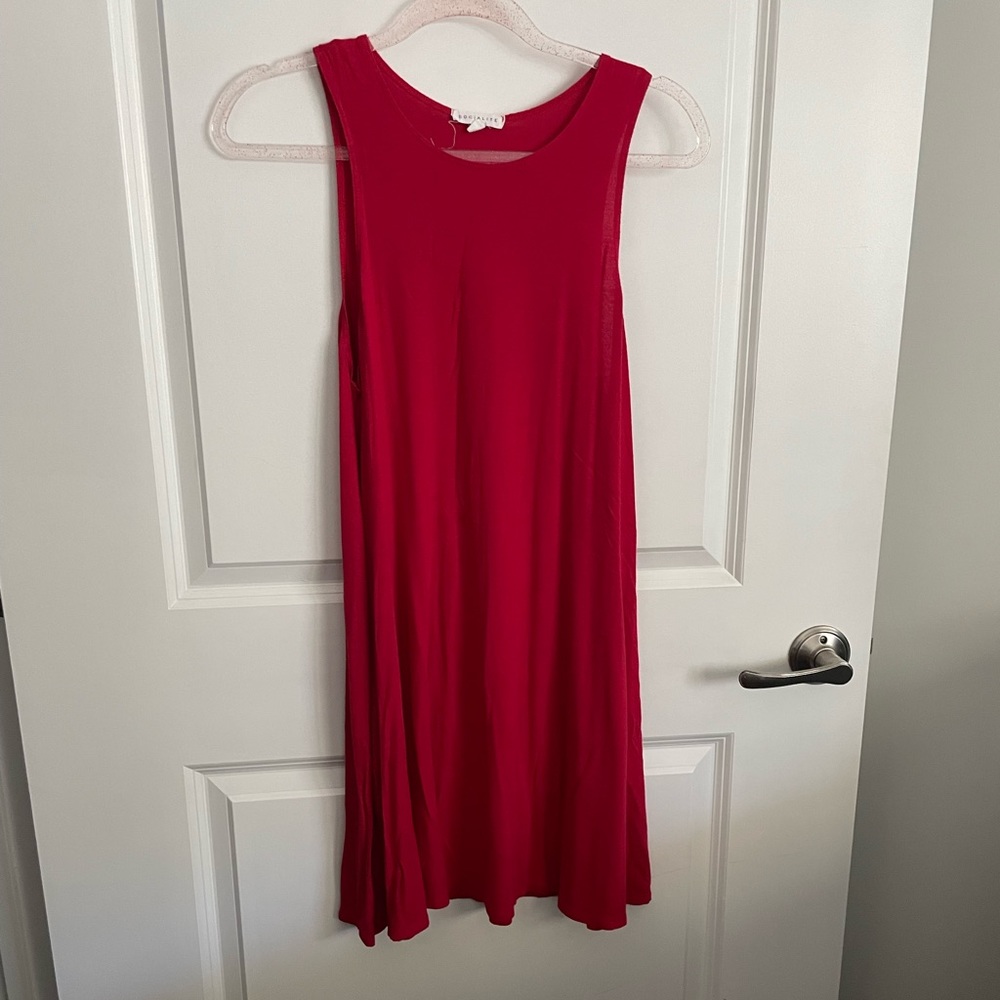 Socialite red flare dress